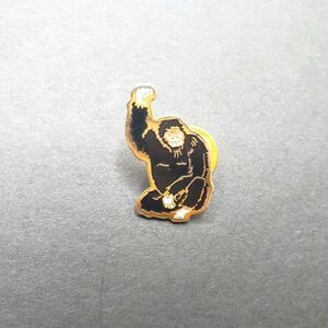 Gorilla fist pump enamel pin